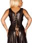 Preview: F069 Langes Kleid mit Schnürung am Rücken