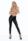 Preview: F274 Snake Wetlook Leggings mit Reißverschluss