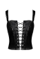 Preview: F379 Dominae Frontbind PVC corset top