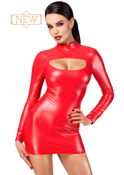 F367 Bombshell Bodycon-Kleid Rot