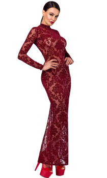 F383 Kink Royal langes Kleid
