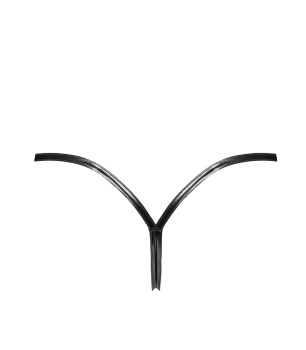 P014 Dominae PVC-Höschen mit silbernem Verschluss