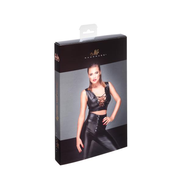 F155 Powerwetlook-Oberteil mit Schnürung