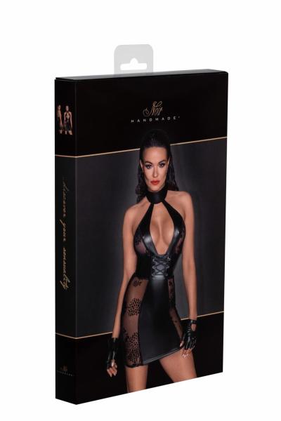 F238 Kurzes Tüllkleid, Powerwetlook-Einsätze und Korsettbindung