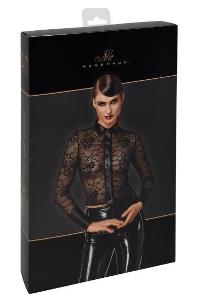F377 Noirelle Lace Button-up Shirt