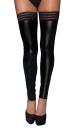 F158 Powerwetlook-Strümpfe mit elastischem Band