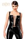 F379 Dominae Frontbind PVC corset top